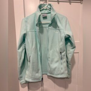 Columbia Women's mint green fleece Jacket.